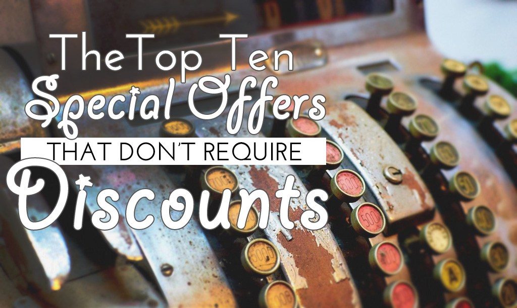 Top 10 Special Offer Ideas That DON'T Involve Discounts - Beauty Business  Secrets